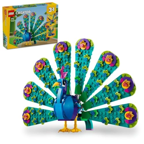Creator 3in1 Exotic Peacock - Dragonfly Butterfly (31157)