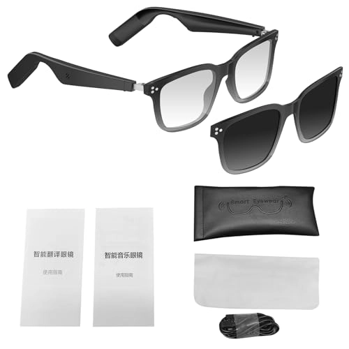 AI Translation Smart Glasses - 144 Language Dual HD Microphones