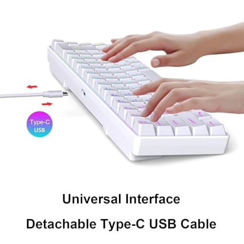 68 Key RGB Mechanical Gaming Keyboard - Wired/Wireless