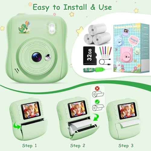 Kids Camera Instant Print - 32GB 14MP 1080P