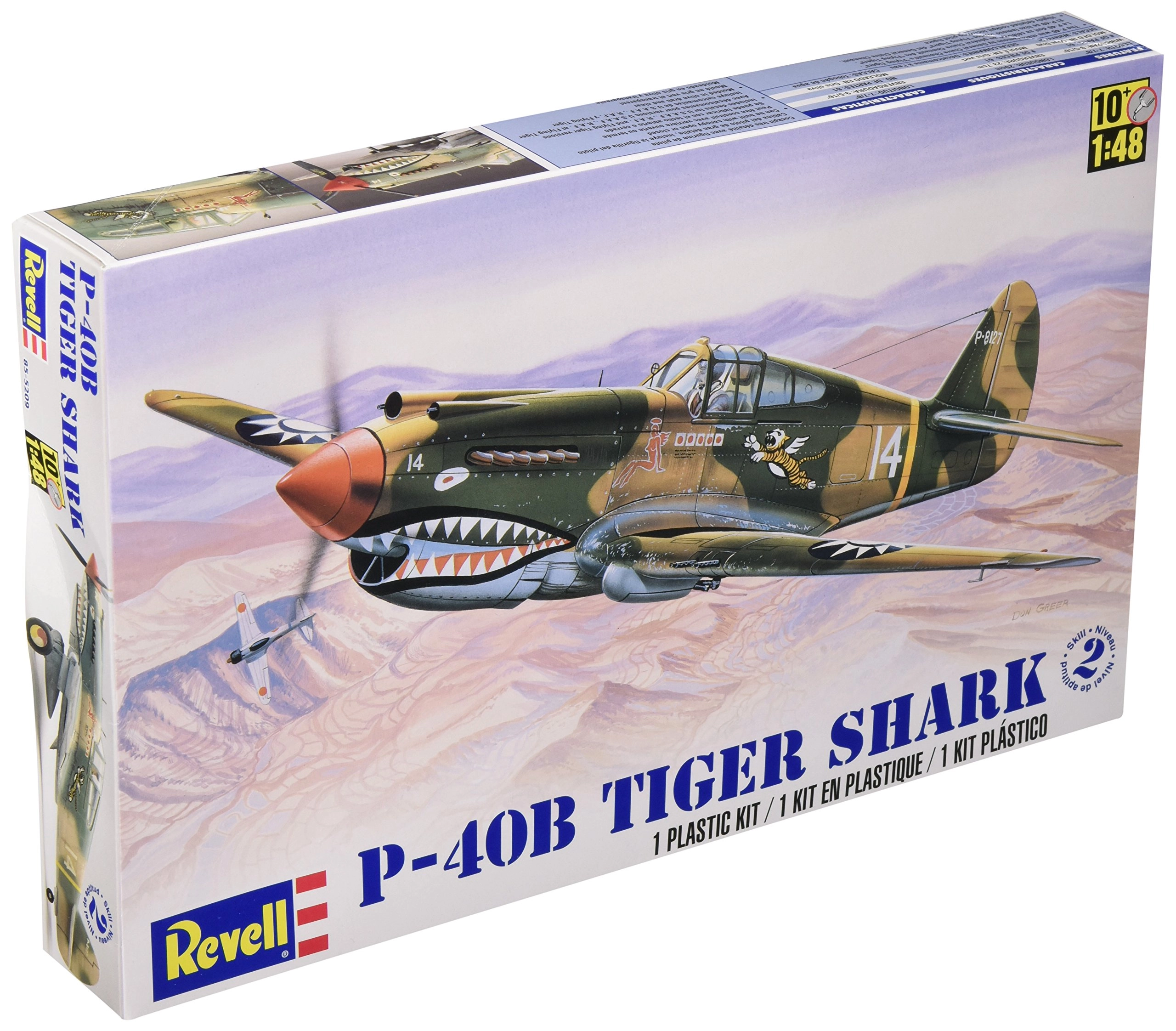 Revell P - 40B Tiger Shark Model Kit (85-5209) - 1:48