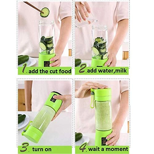 Portable Blender Squeezer - USB Rechargeable 6 Blades