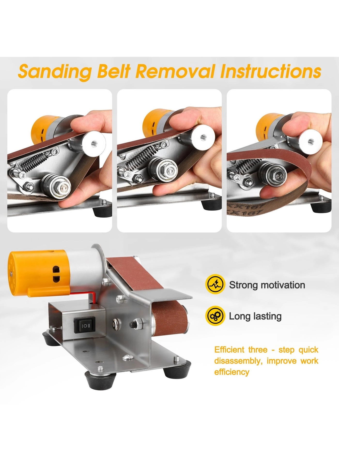 Mini Belt Sander - 15 Degree 7 Speed Kit