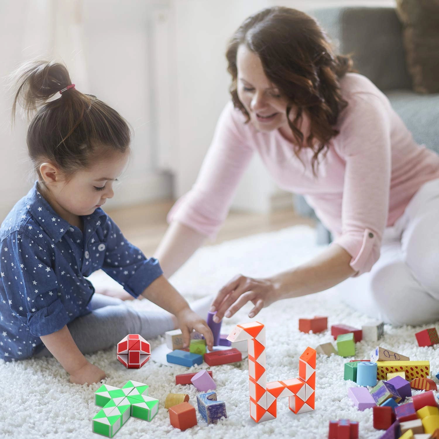 Magic Snake Cube Color Recognition - 24 pieces