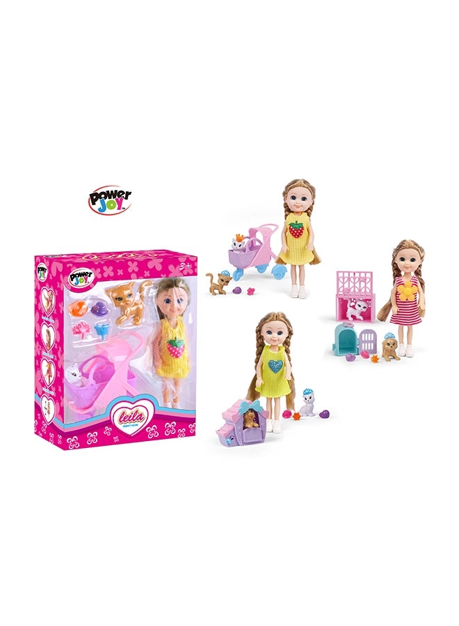 Power Joy Leila Fashion Doll - 15 Cm Plastic Ages 3+