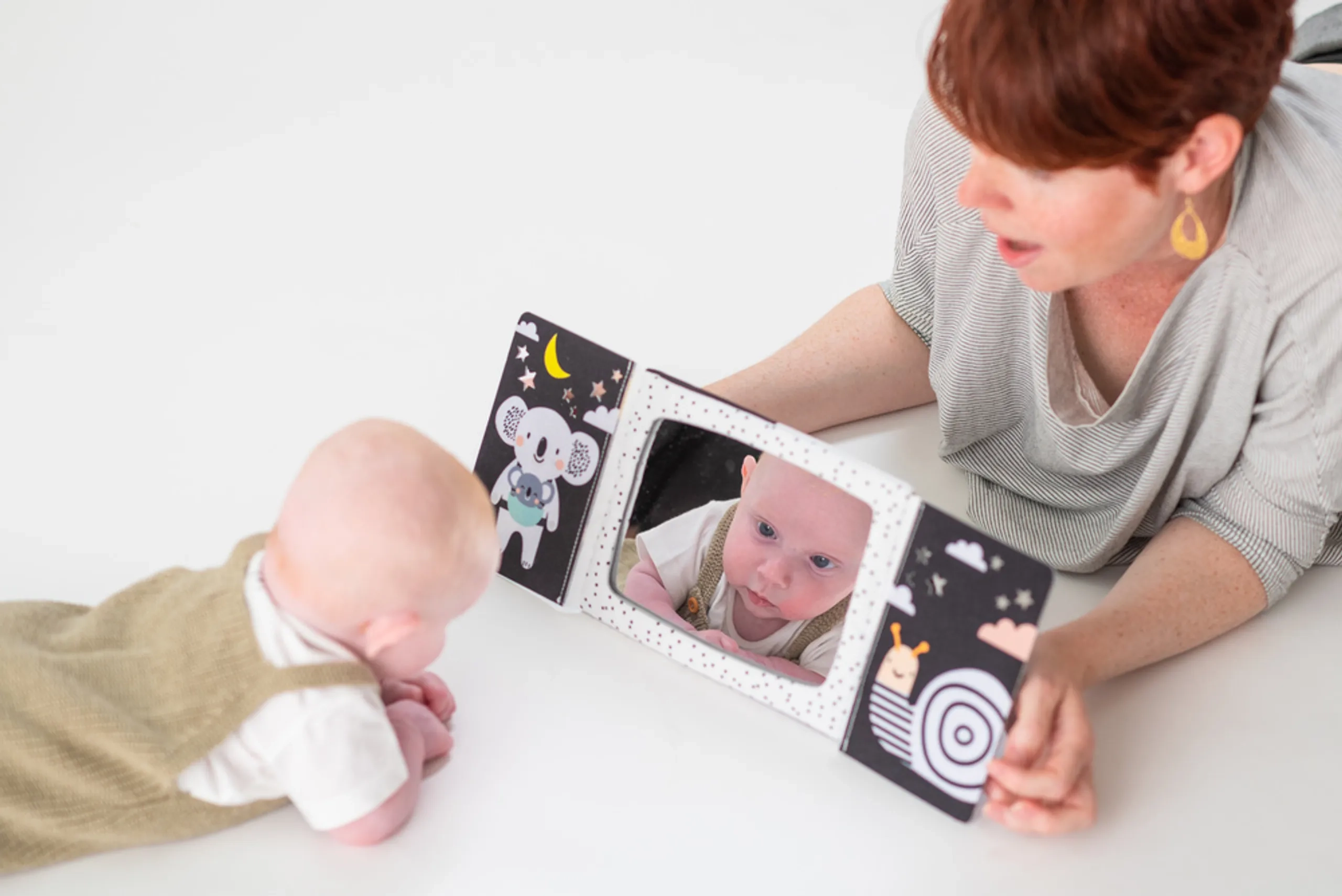 Tummy-time Mirror Polyester Book - 0-36 months