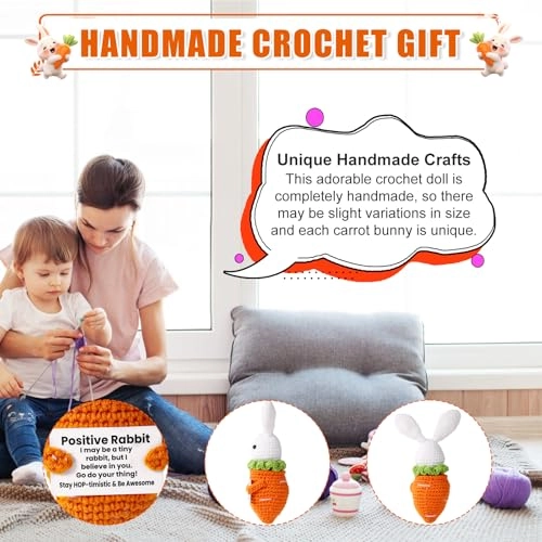 Bunny Positive Crochet - 12 cm