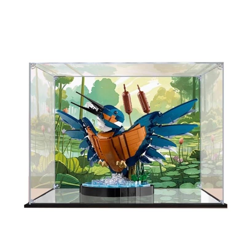 Lego Icons Display Case (10331) - Clear Acrylic Black Bottom