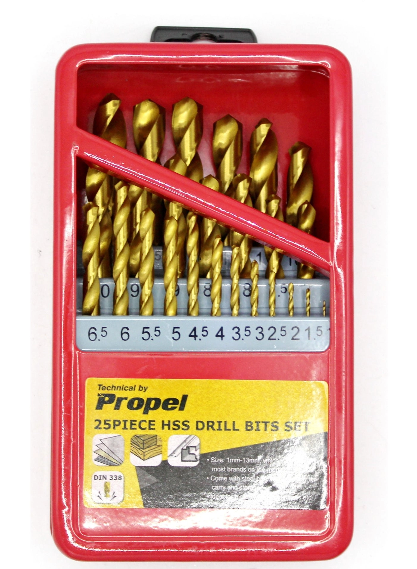 HSS Drill Bits - 25pc 1mm to 13mm