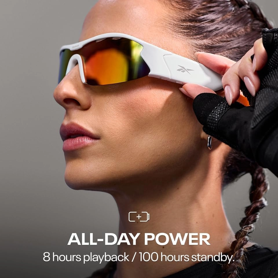 Smart Sunglasses - Red Mirror Polarized Lens HiFi Bluetooth