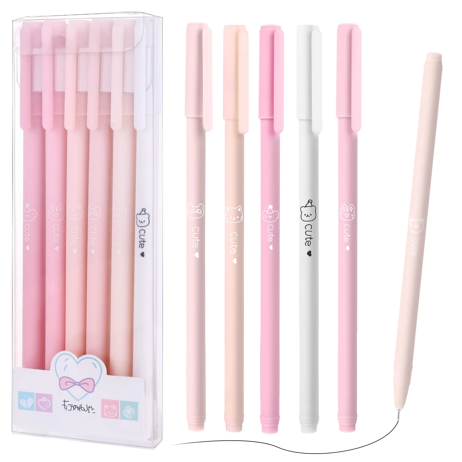 black gel pens - 6.0 count 0.5mm