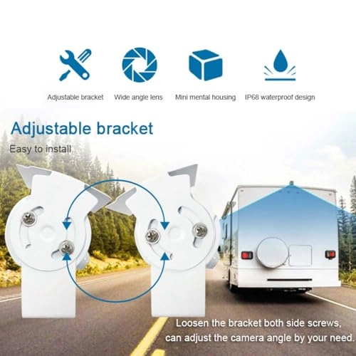 Rearview Camera - Night Vision + 7" TFT LCD Monitor - 800x480