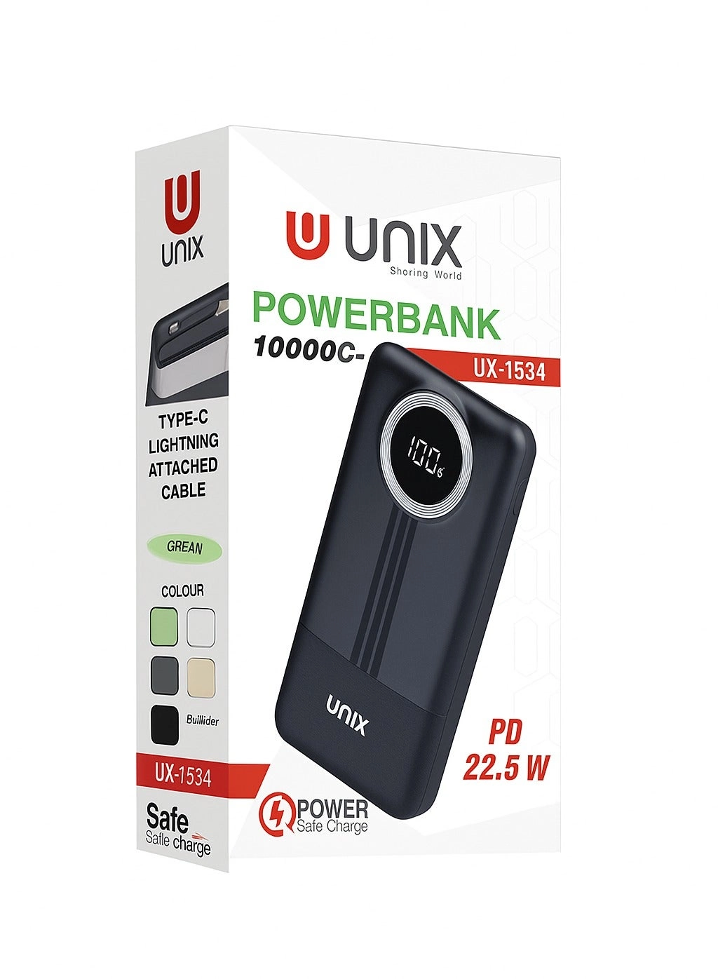 UX-1534 - 10000mAh 22.5W Fast Charging