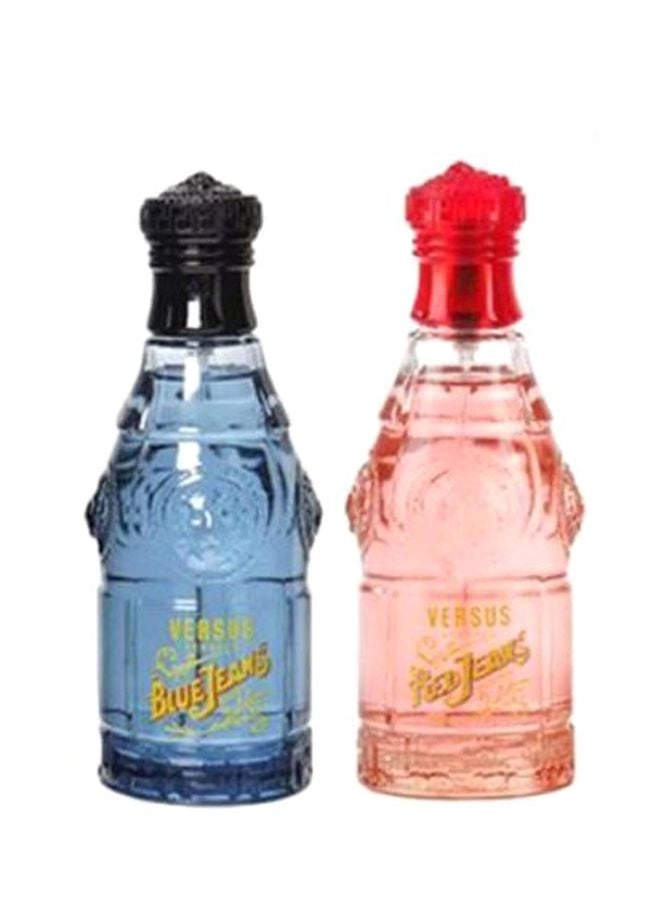 gianni versace S.R.L Red Jeans - Eau de Toilette 75ml + Blue Jeans - Eau de Toilette 75ml