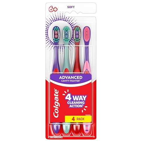 Advanced Cavity Fighter Kids Toothbrush - Extra Soft 4-Piece Pack