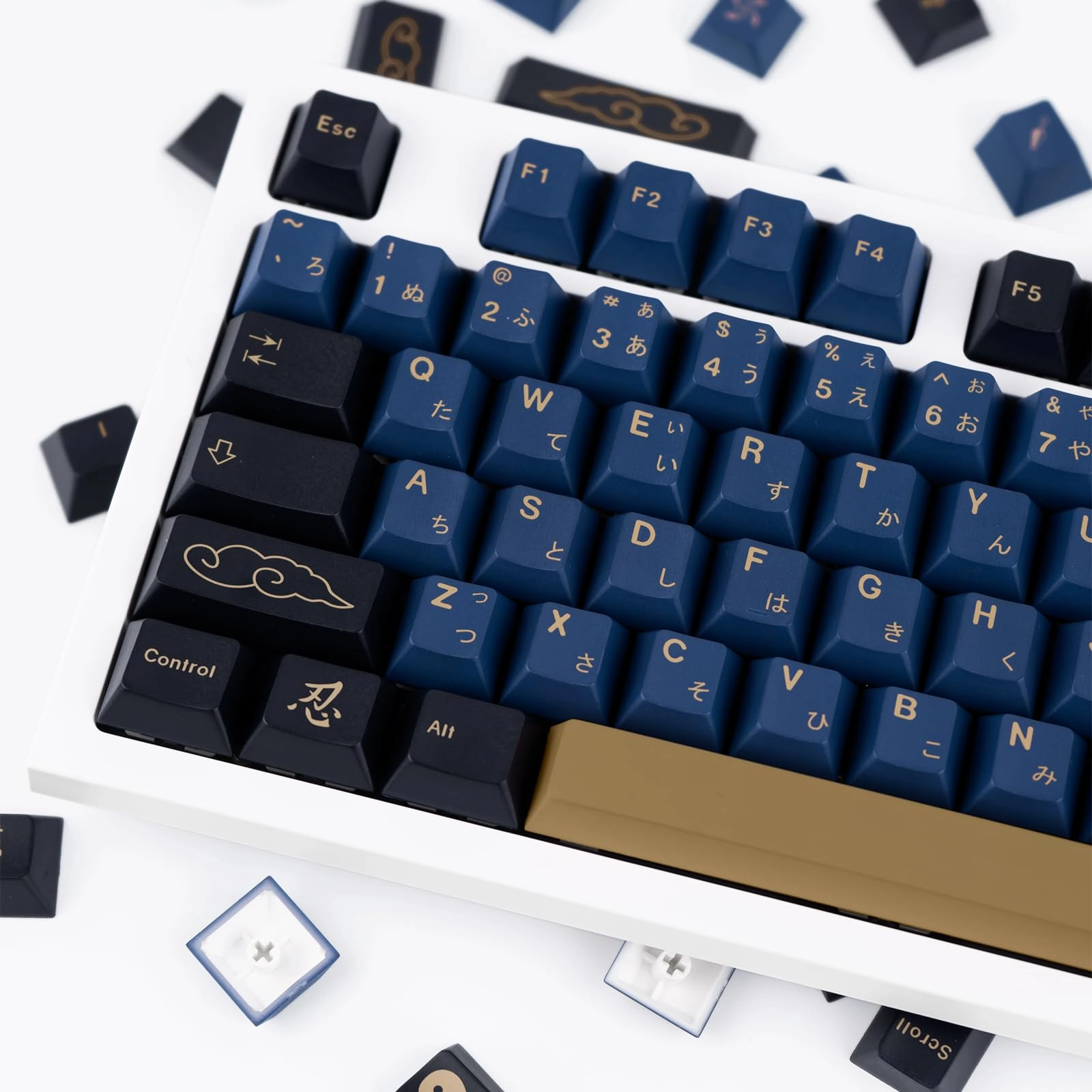 GEKUCAP PBT Keycaps - 129 Keys Cherry Profile