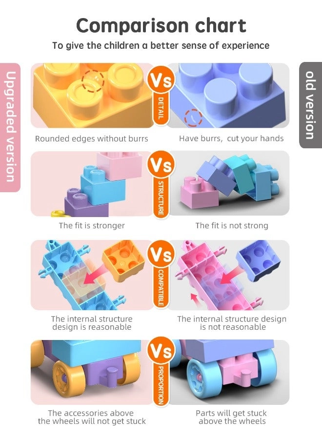 Macaron Color Building Blocks - 200 pcs