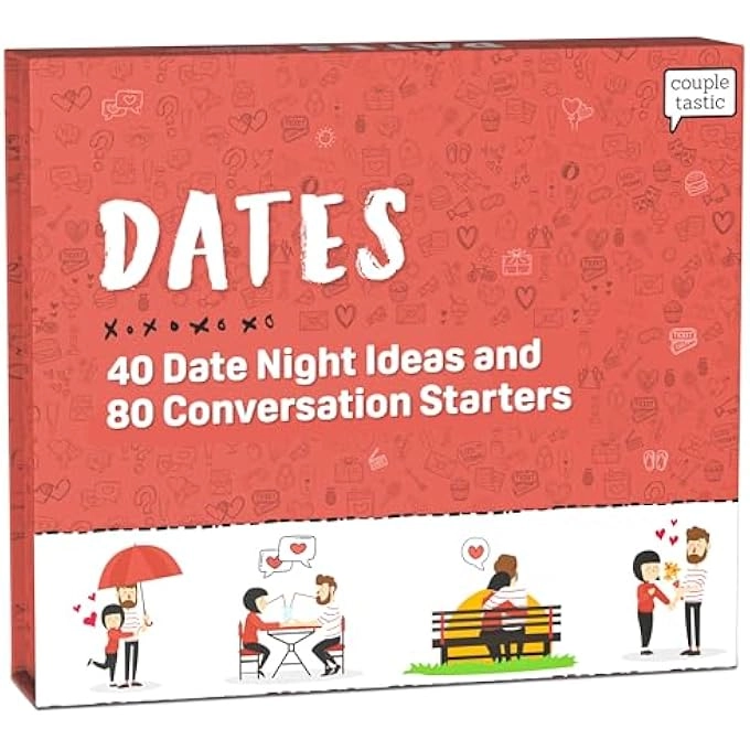 C + C FR PAARE Date Night Ideas and Couples Conversation Cards - 100 Date Ideas 80 Conversation Cards
