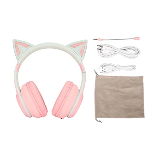 Cute Cat Ear Gaming Headphones Wireless Headset