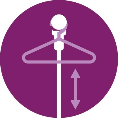 Adjustable pole for various height settings