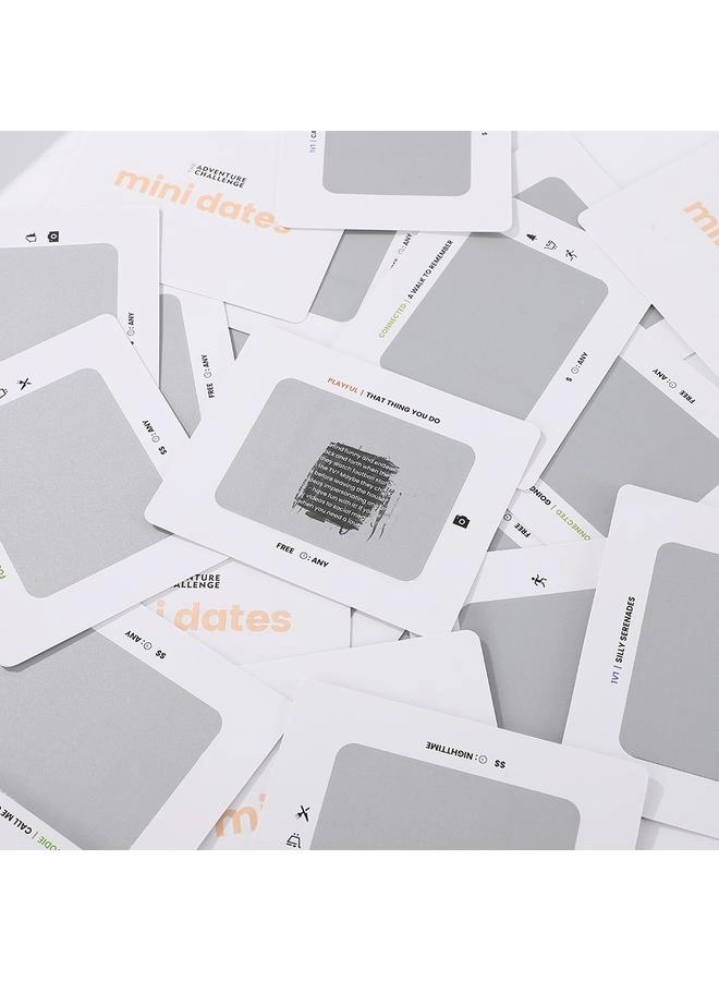 Adventure Challenge Mini Dates - Couple Dating Scratch Card