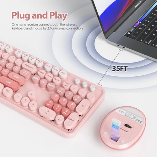 Wireless Keyboard & Mouse Set - US Wireless