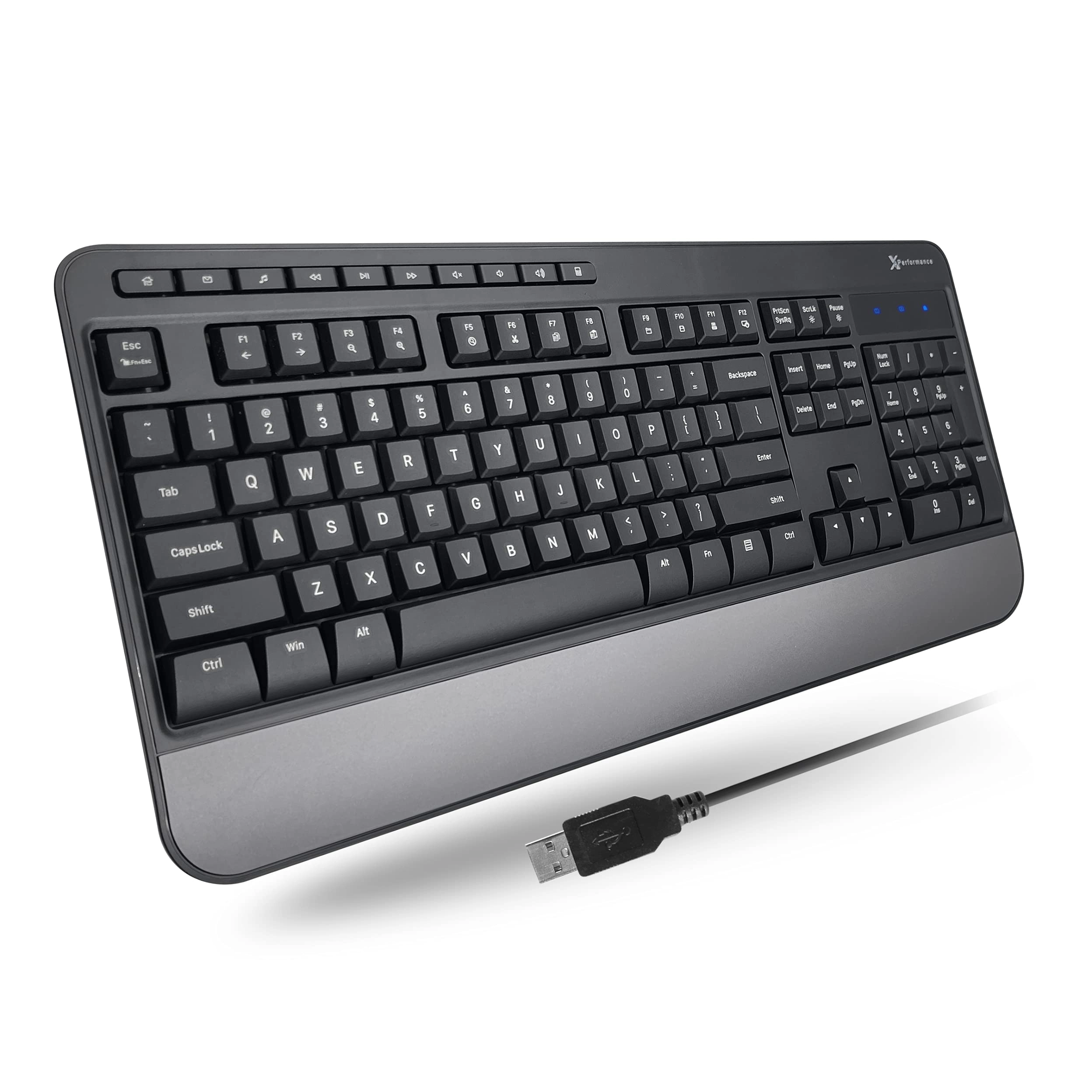 X9 Performance Multimedia Wired Keyboard - Wired