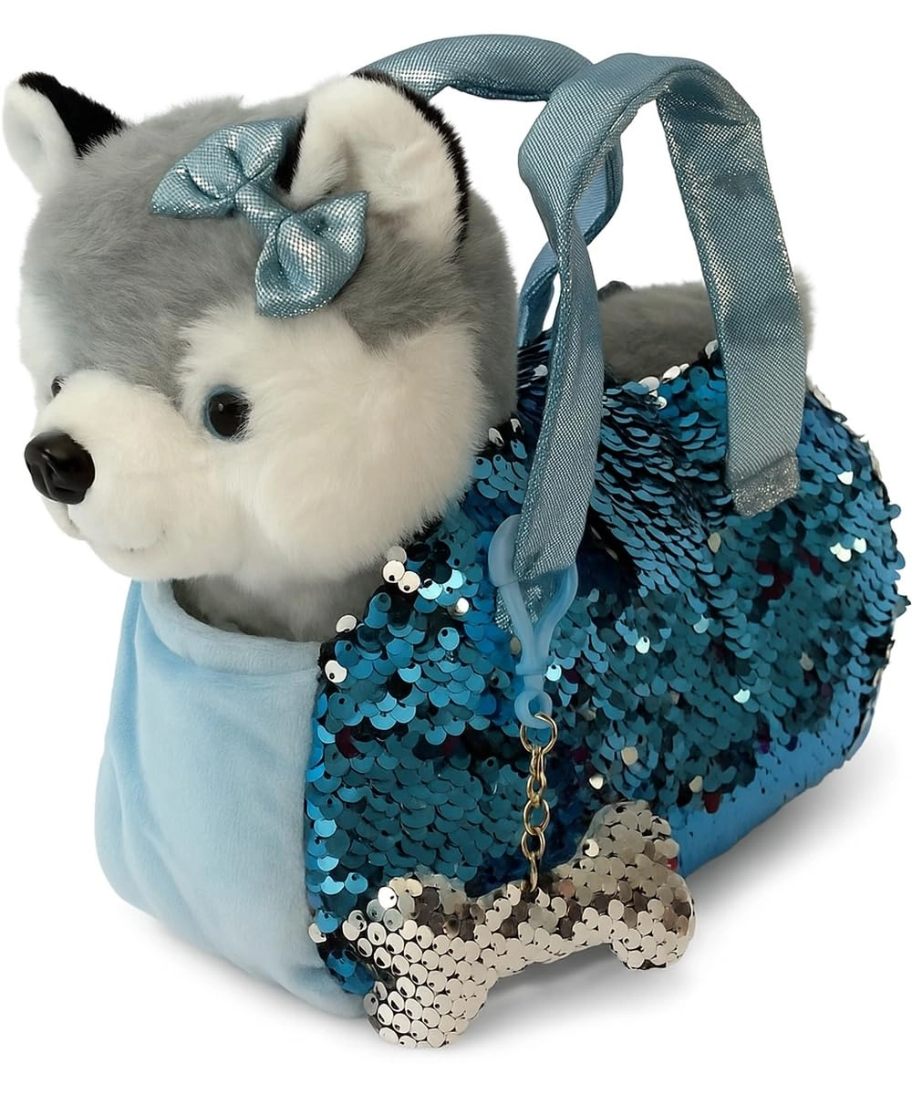 Little Jupiter Husky Dog - 10 inches Reversible Sequins