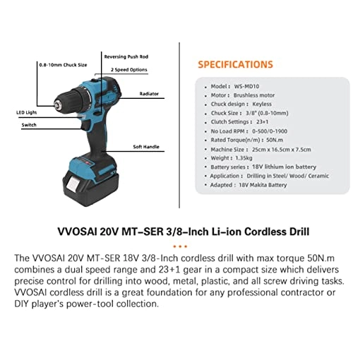 Electric Drill Driver - Flexible Shaft 1700RPM Portable Ergonomic Handle