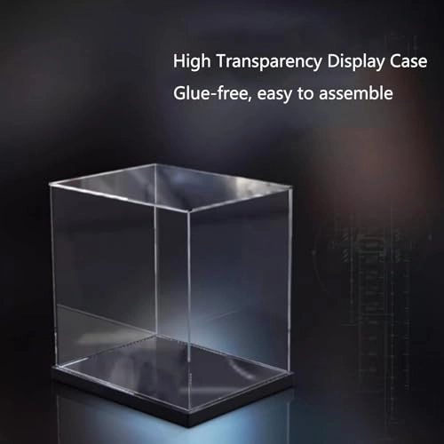 Acrylic Dustproof Display Case - 55x23x23 cm 3mm