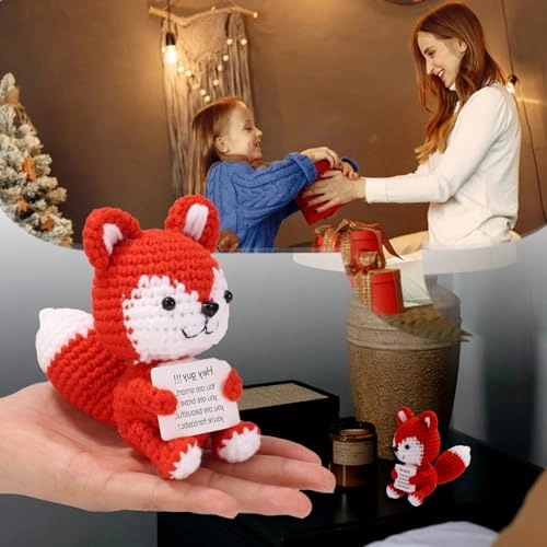 Positive Crochet Fox - 13 cm