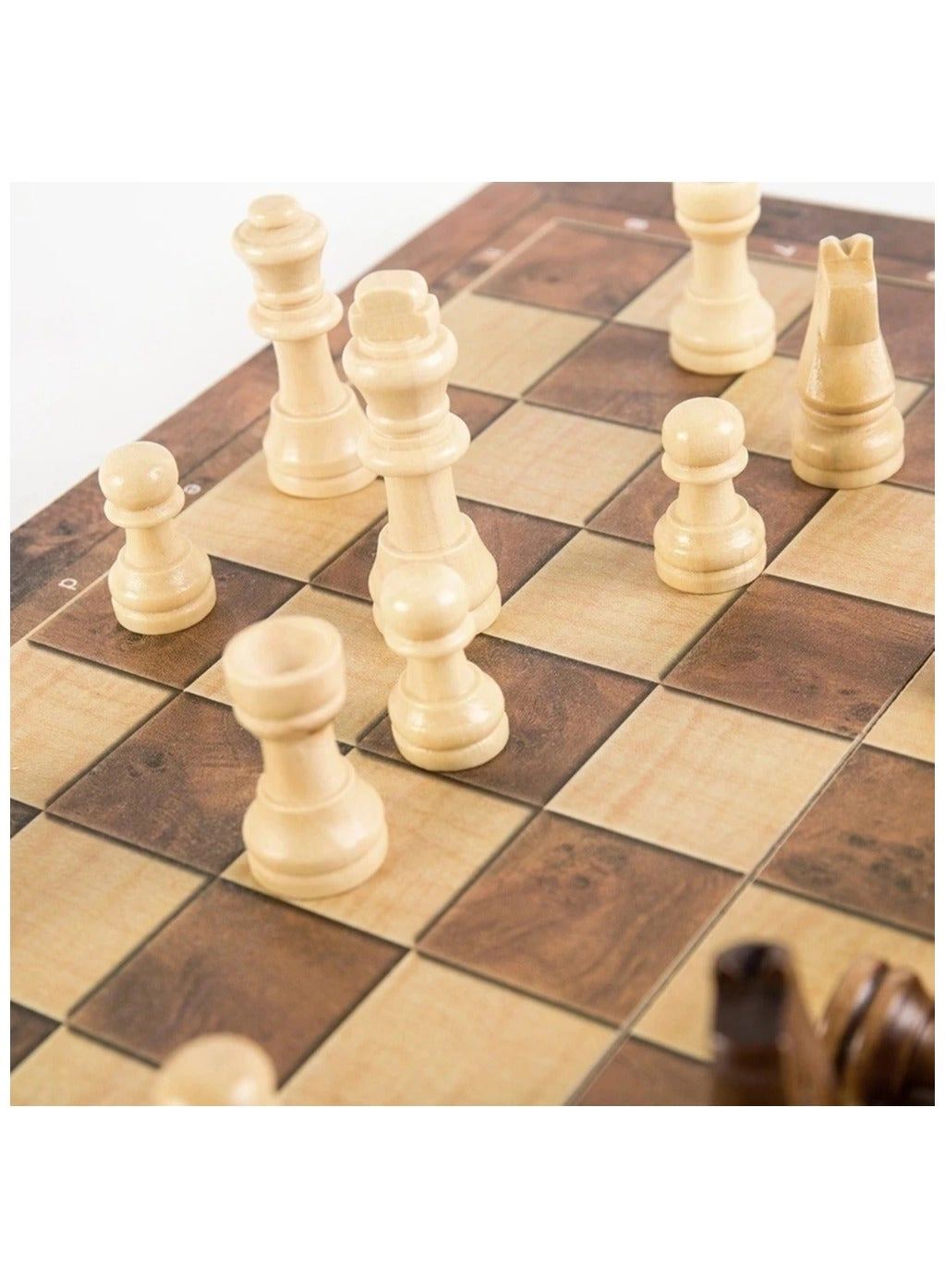 Board Party Table Games - Chess Checkers Backgammon