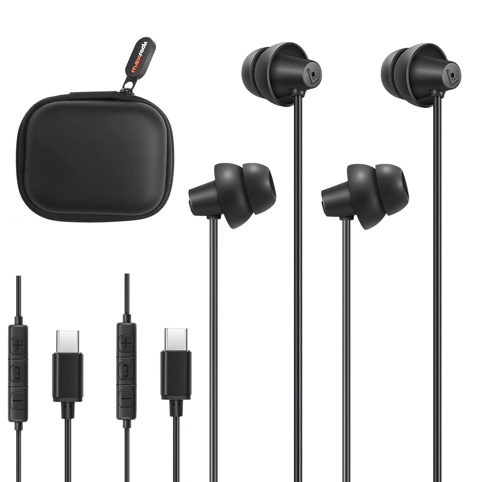Toptele USB C earphones Wired Earbud