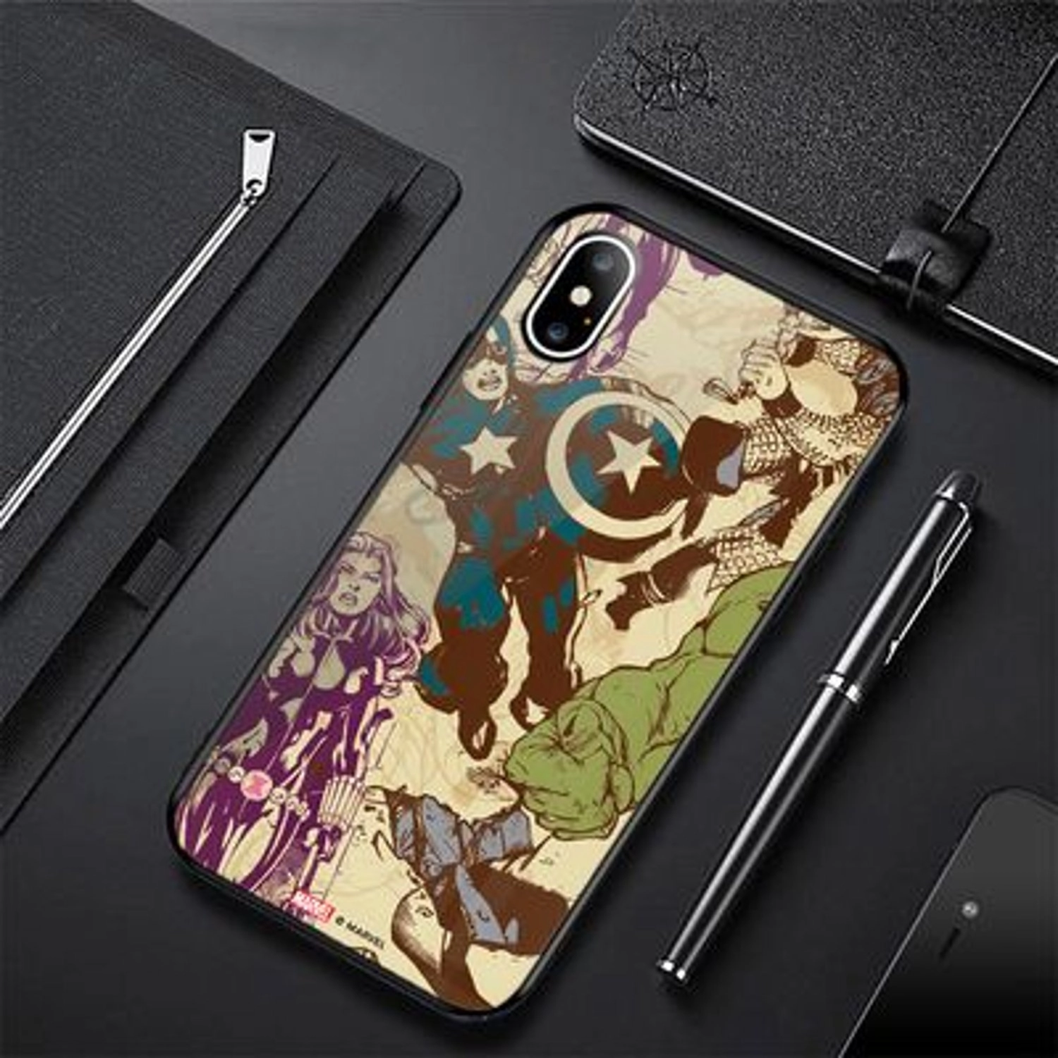 Earth's Mightiest Heroes Back Case for iPhone Xs