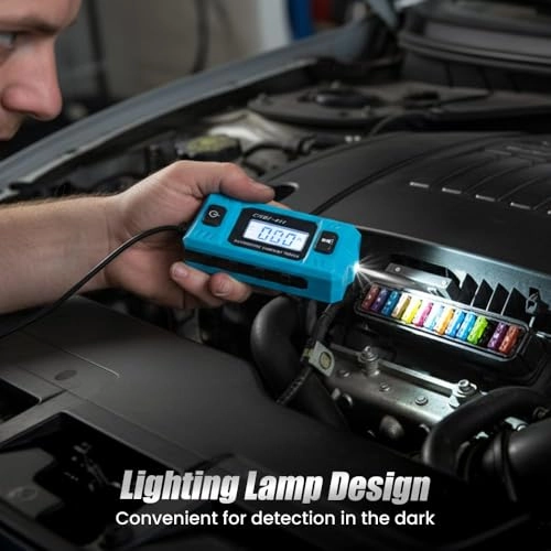 Multifunctional Car Circuit Tester - 0.01A-19.99A Backlit Display