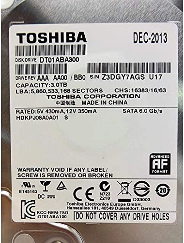 DT Series 3.5" 7200rpm 32MB SATA 6Gb/s (PA4293E-1HN0) - 3TB
