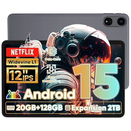 Android 15 Tablet - 128GB 12"