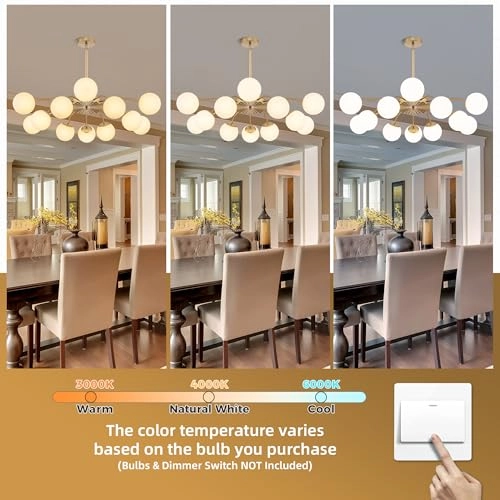 Sputnik Bubble Chandelier - 3000K/4000K/6000K Dimmable