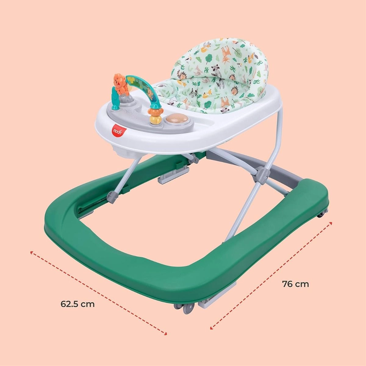 Stride Height Adjustable Walker - With Music