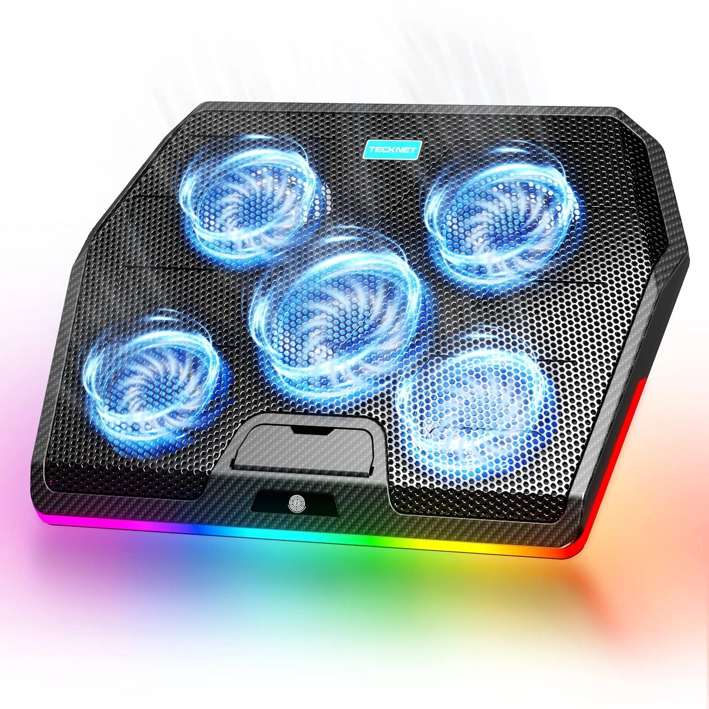 TeckNet RGB Gaming Cooling Pad - 5 Fans 12"-19"