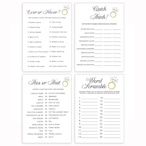 Engagement Party Game Cards - 15 months and up 20 piece(s)