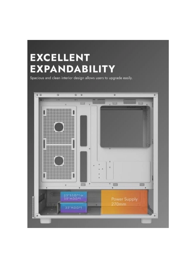 DPX90 - Tempered Glass Panels Mid Tower