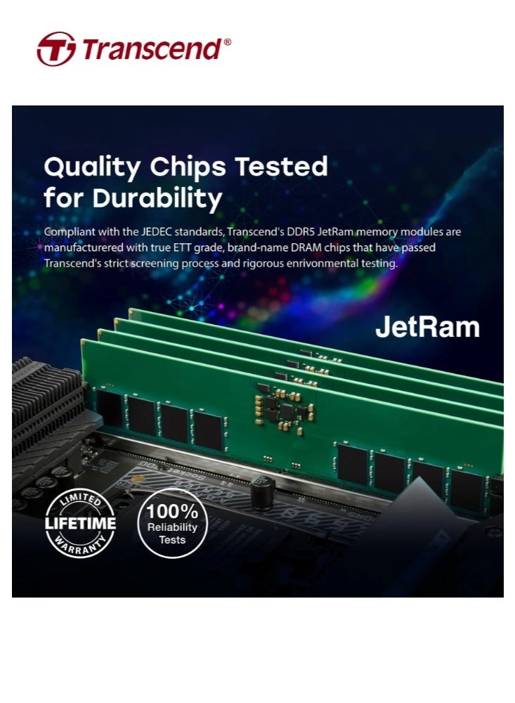 JetRam - 16 GB 5600 MHz U-DIMM DDR5