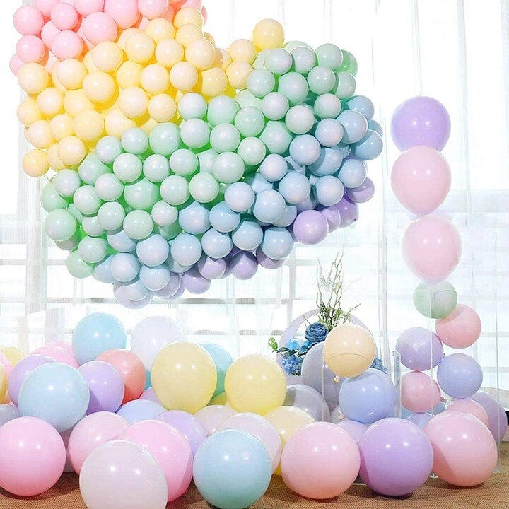 Pastel Party Balloons - Pack Of 100 Birthday