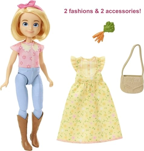 Abigail Doll - 7 Movable Joints + Boomerang Horse - Soft Mane & Tail Ages 3+