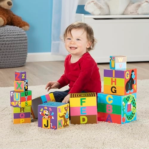 Alphabet Nesting and Stacking Blocks - 24 months - 4 years 10 pieces