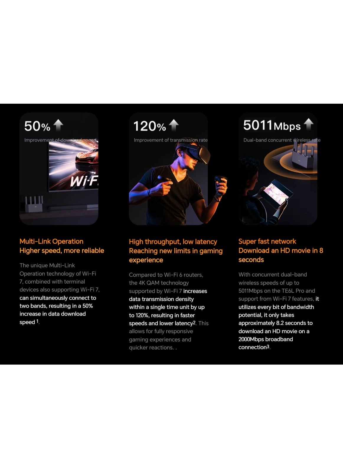 RE6L Pro - 5,011Mbps WiFi 7 <topwi-fistandard>, <wlandatatransferratemax>