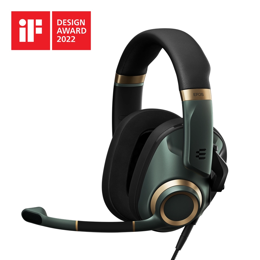 H6 Pro - Closed Acoustic Gaming Headset Green