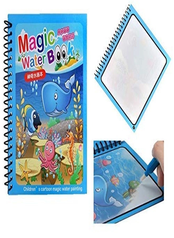 Magic Water Coloring Doodle Book - Magic Pen Reusable Quick Dry