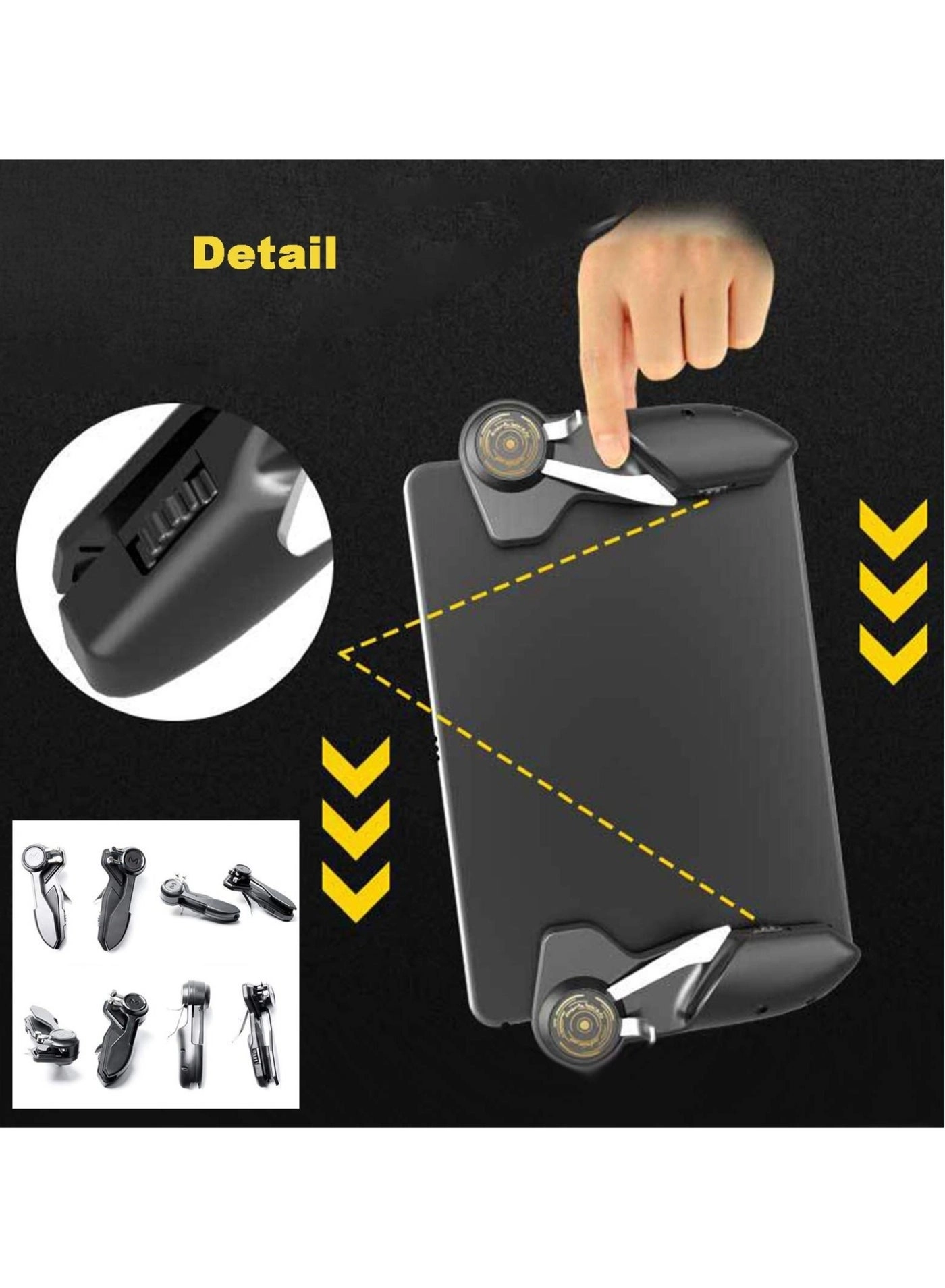 6-Finger Tablet Game Joystick Triggers - PUBG